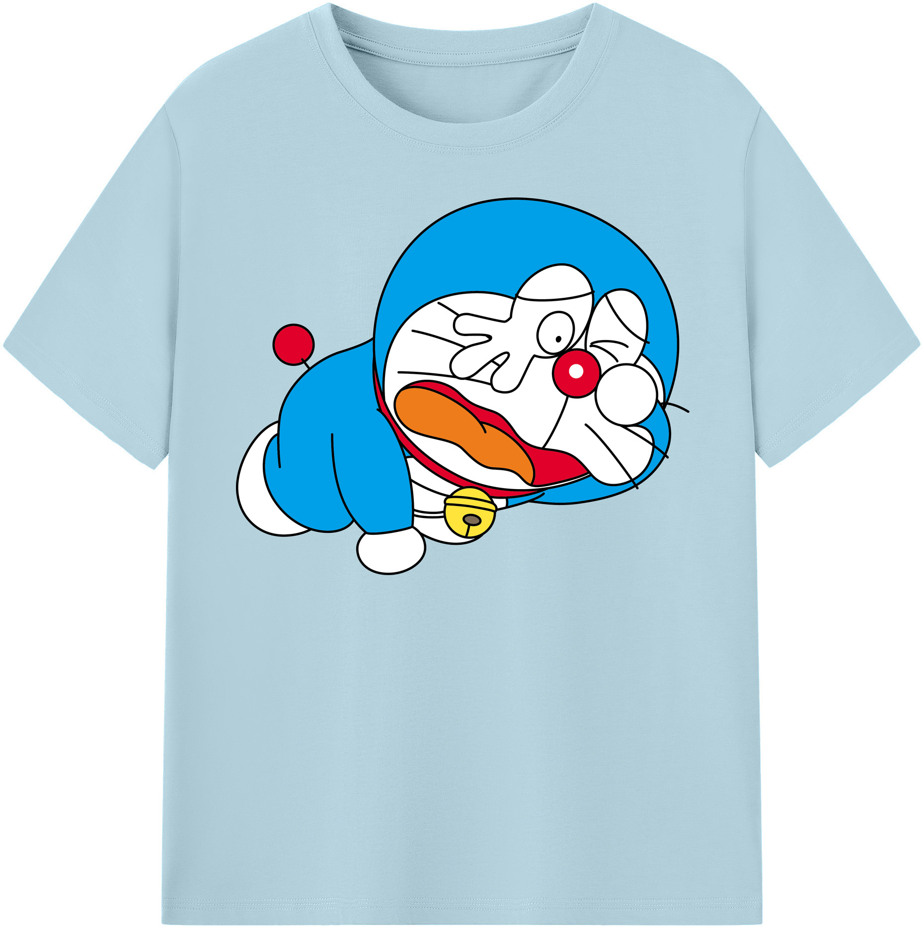 （画像用） ドラえもん Doraemon 綿100％半袖Tシャツ（フロントプリント）